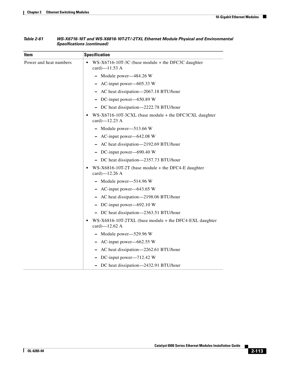 Cisco Systems 6500 manual 113 