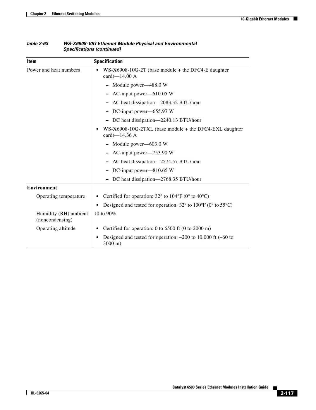 Cisco Systems 6500 manual 117 