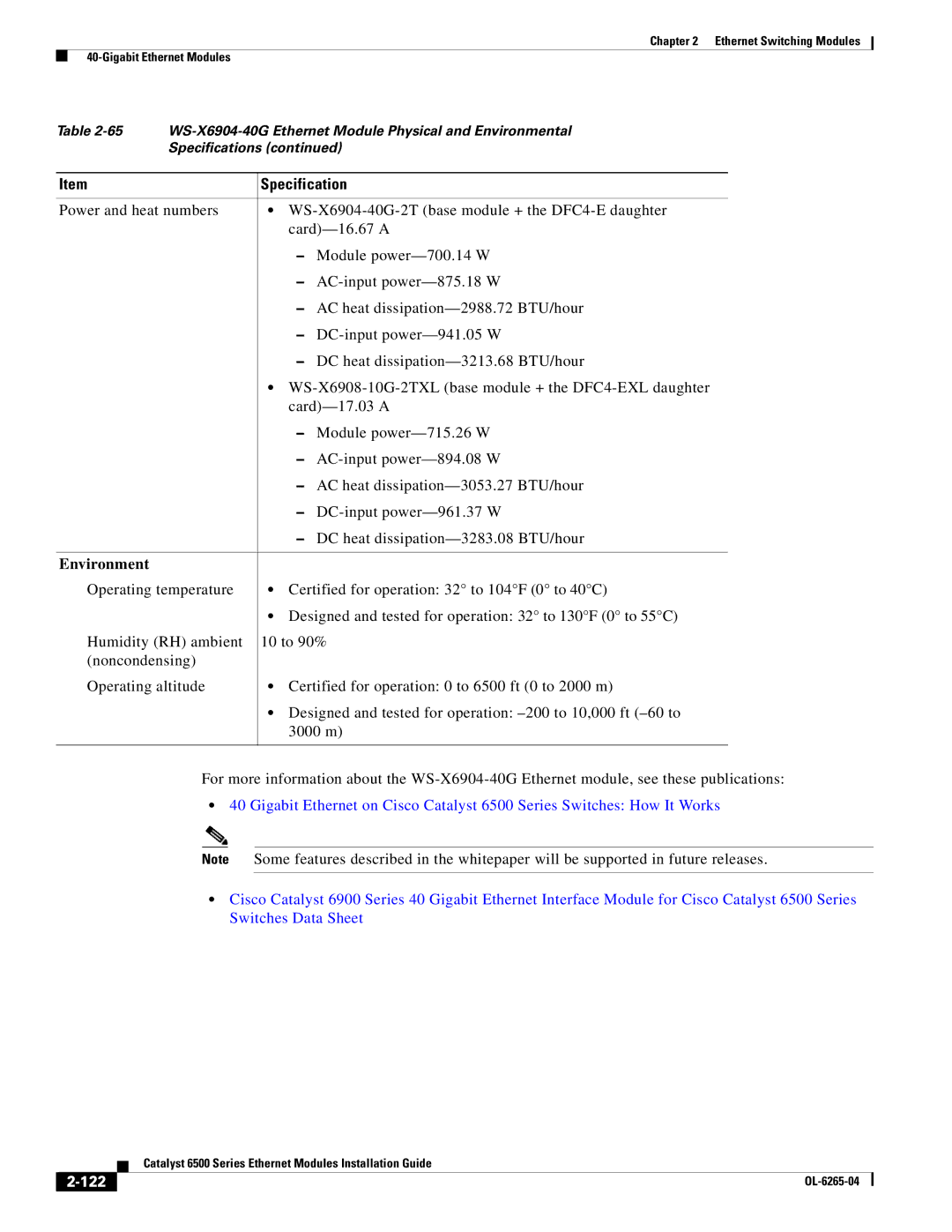 Cisco Systems 6500 manual 122 