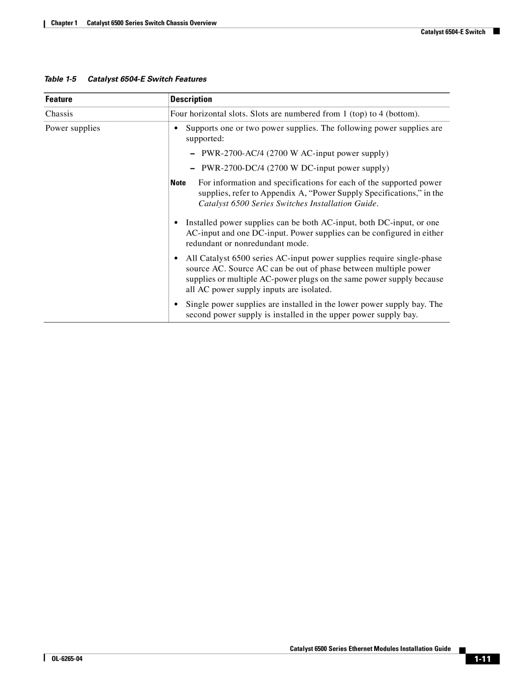 Cisco Systems 6500 manual Redundant or nonredundant mode 