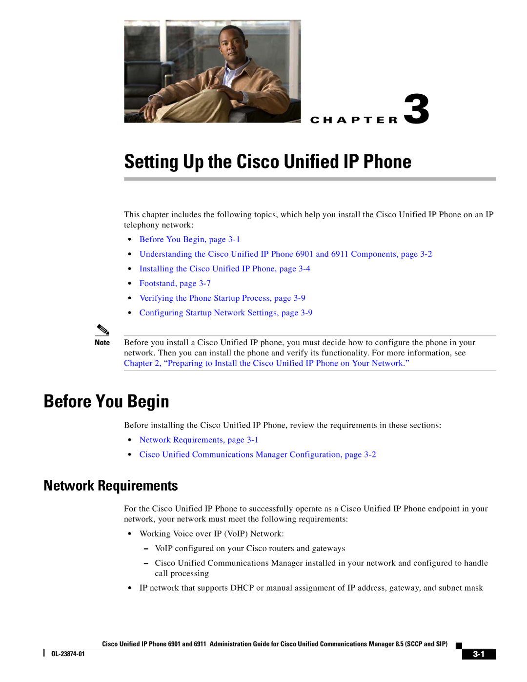 Cisco Systems 6901 manual Before You Begin, Network Requirements 