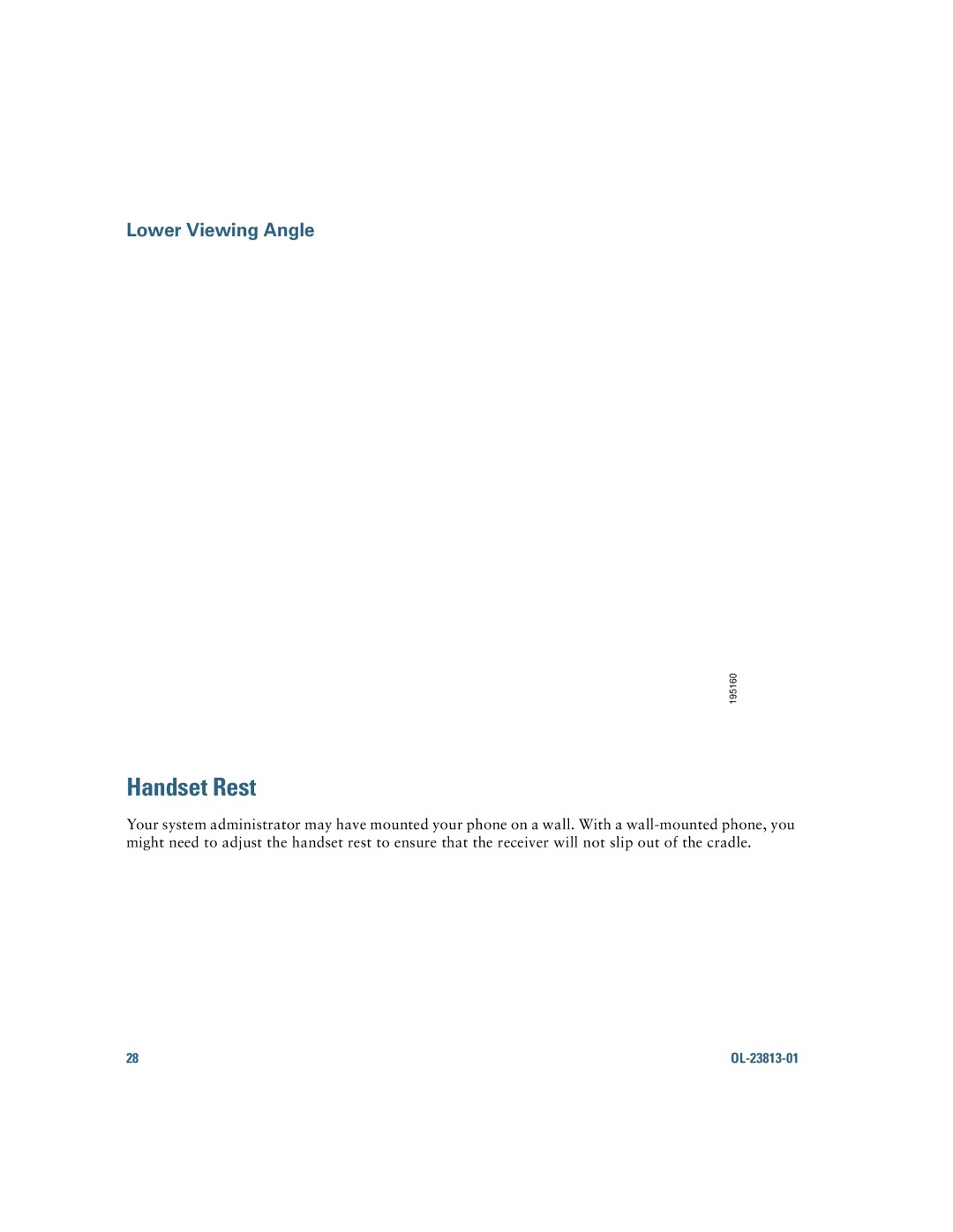 Cisco Systems 6921 manual Handset Rest 