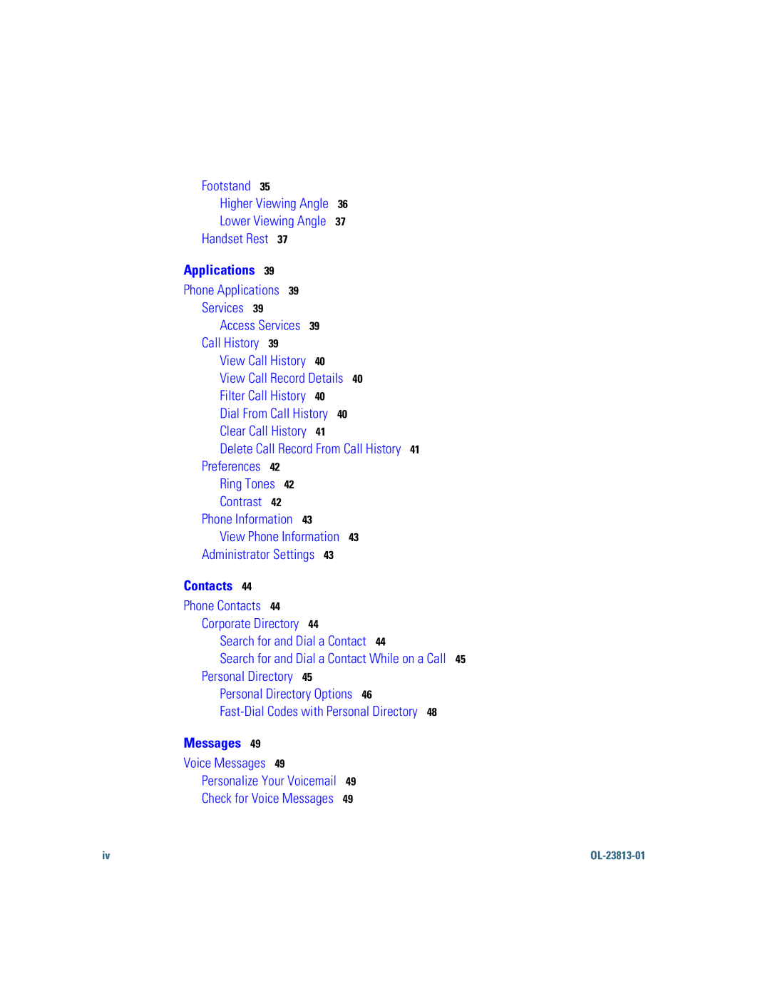 Cisco Systems 6921 manual Messages Voice Messages 