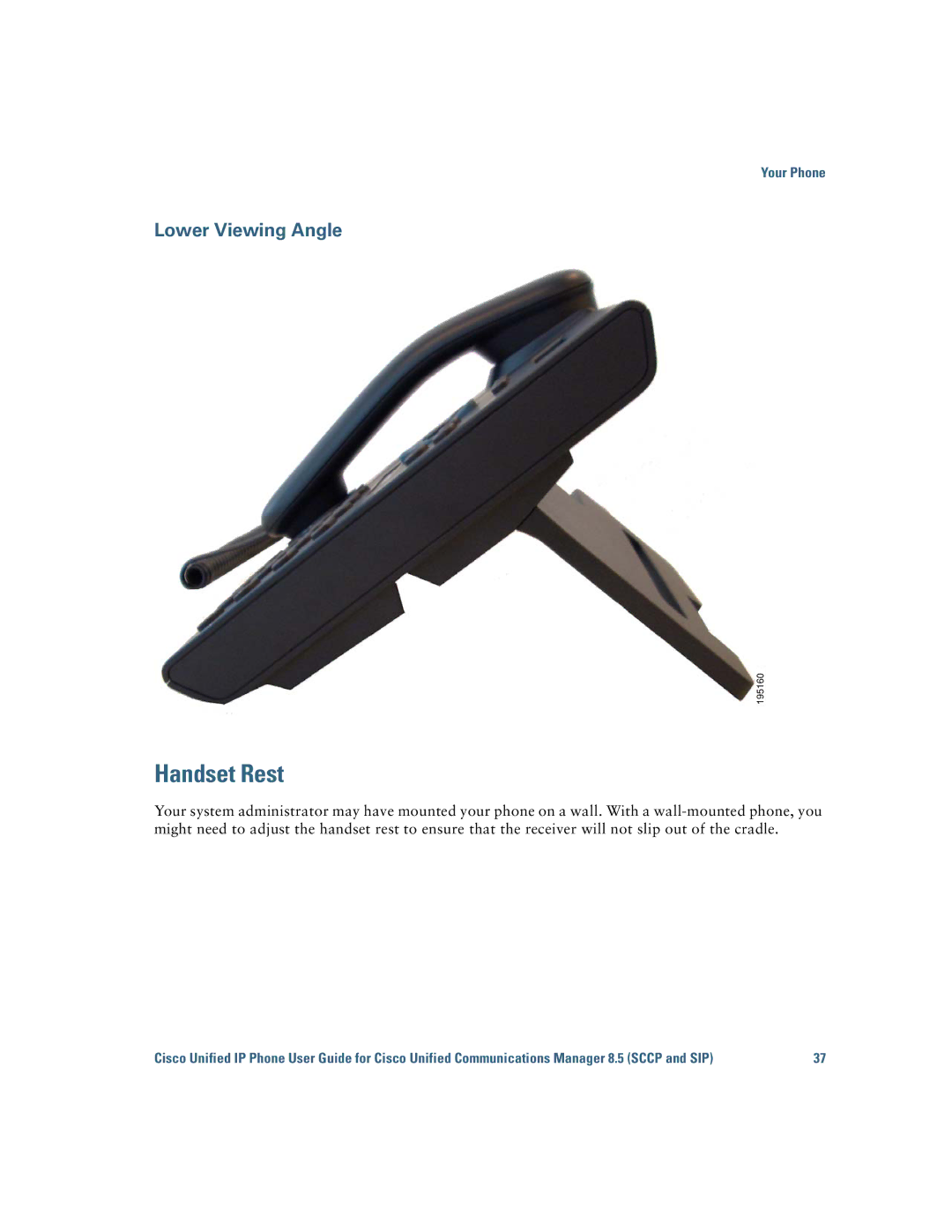 Cisco Systems 6921 manual Handset Rest 