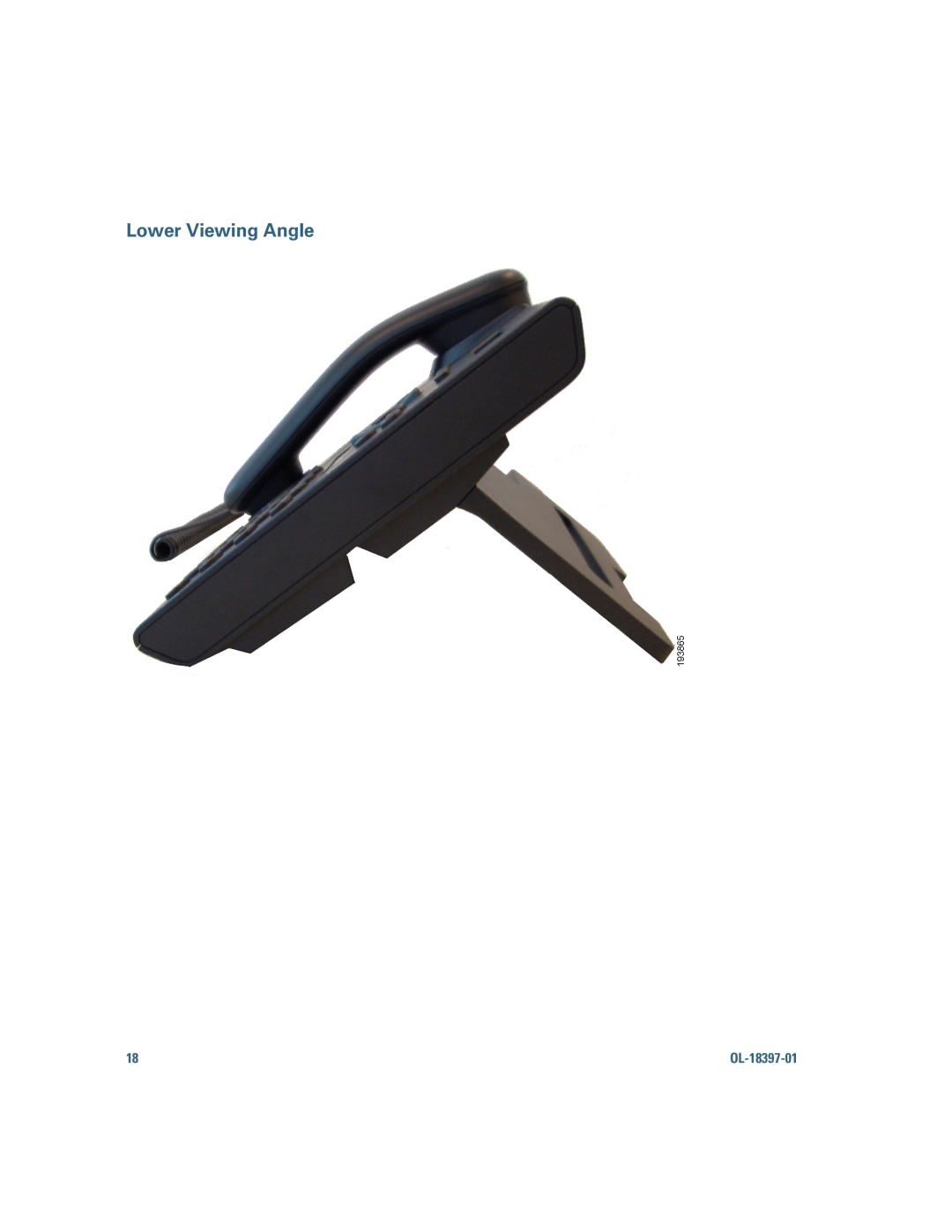 Cisco Systems 6921 manual Lower Viewing Angle 