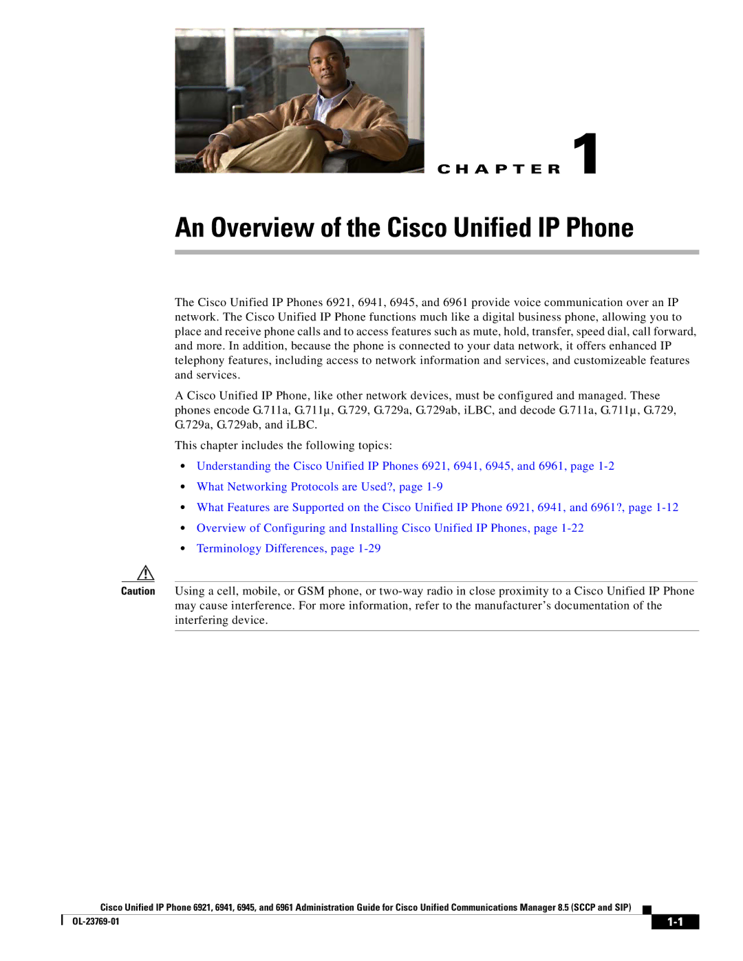 Cisco Systems 6921 manual An Overview of the Cisco Unified IP Phone 