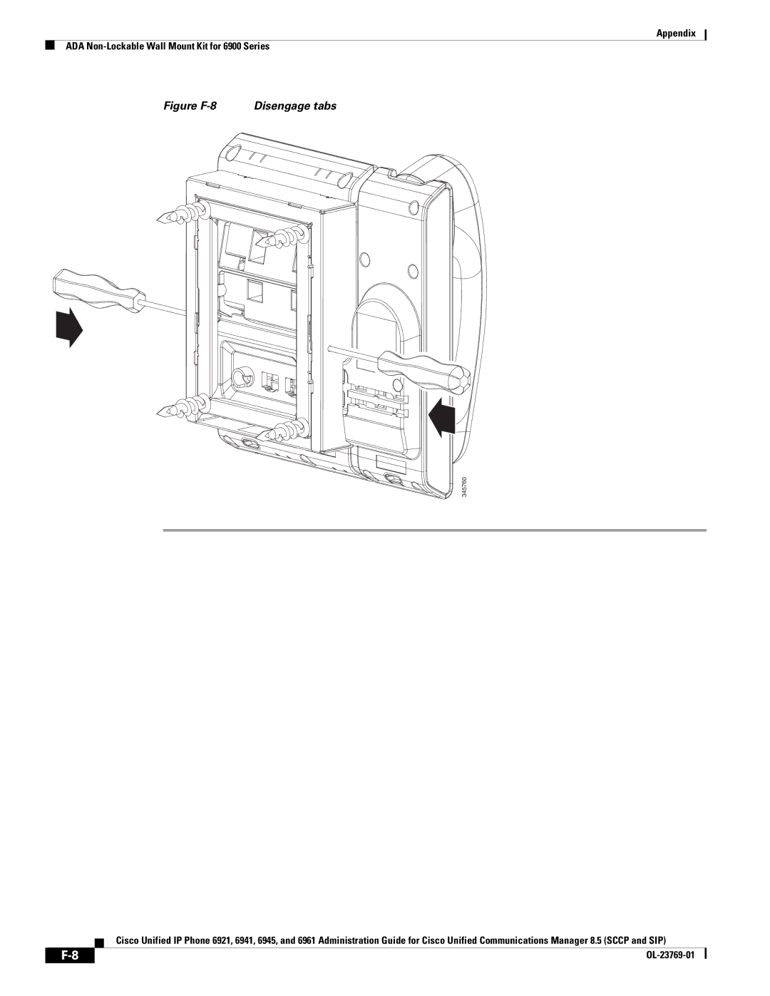 Cisco Systems 6921 manual Figure F-8 