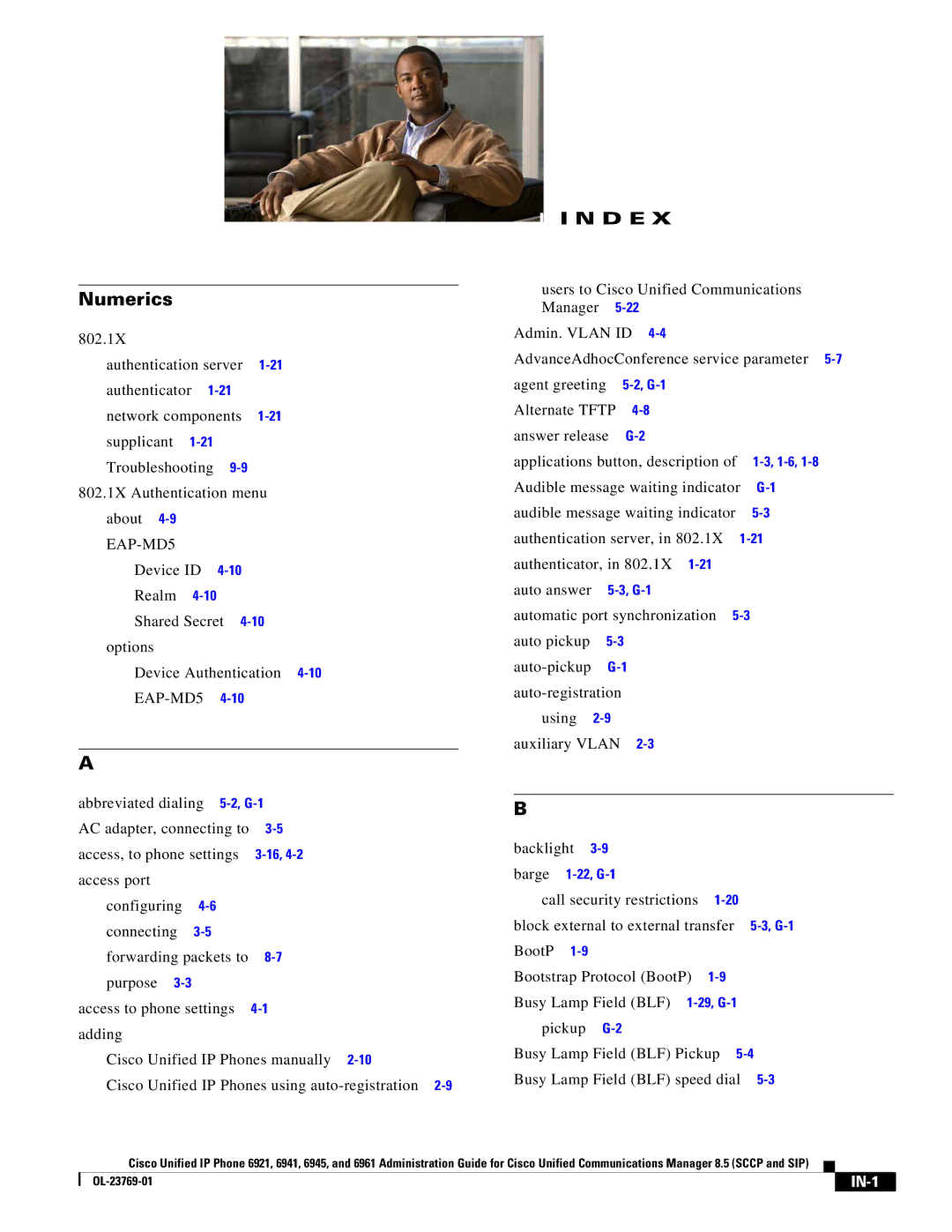 Cisco Systems 6921 manual Numerics, Barge Access port 