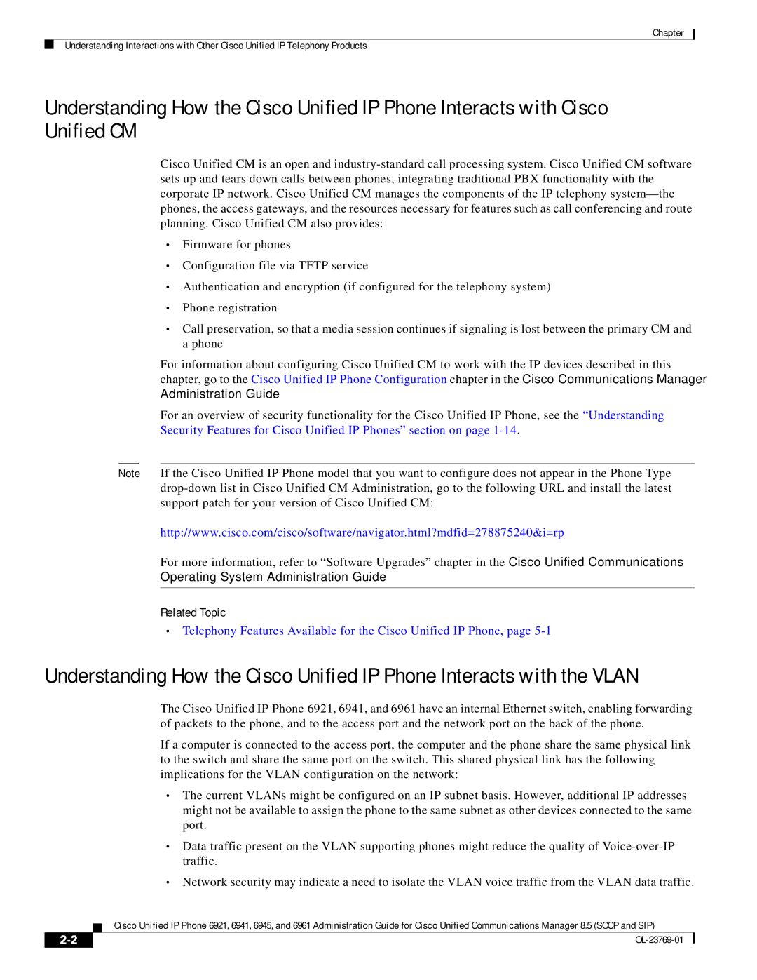 Cisco Systems 6921 manual Related Topic 