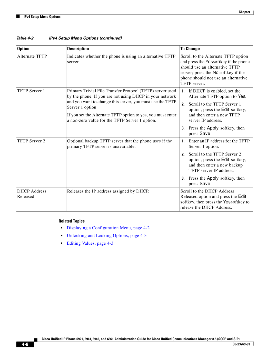 Cisco Systems 6921 manual Related Topics 