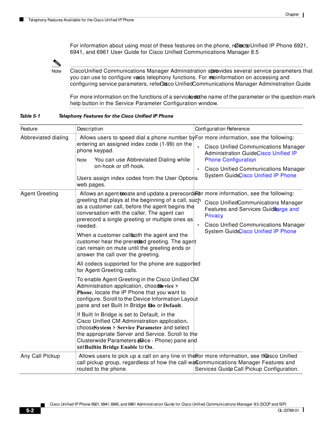 Cisco Systems 6921 manual Feature Description Configuration Reference, Choose System Service Parameter and select 