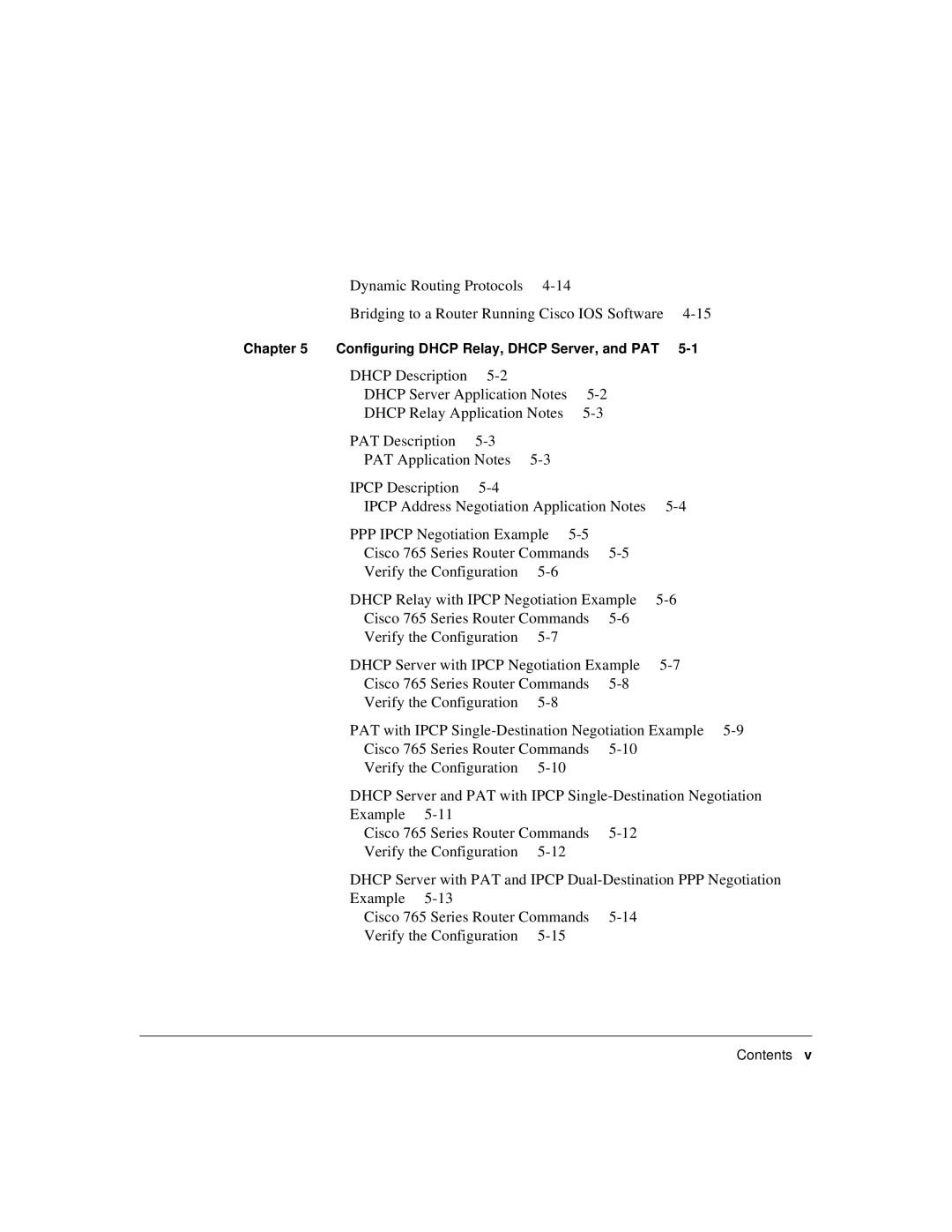 Cisco Systems 700 manual Chapter Configuring Dhcp Relay, Dhcp Server, and PAT 