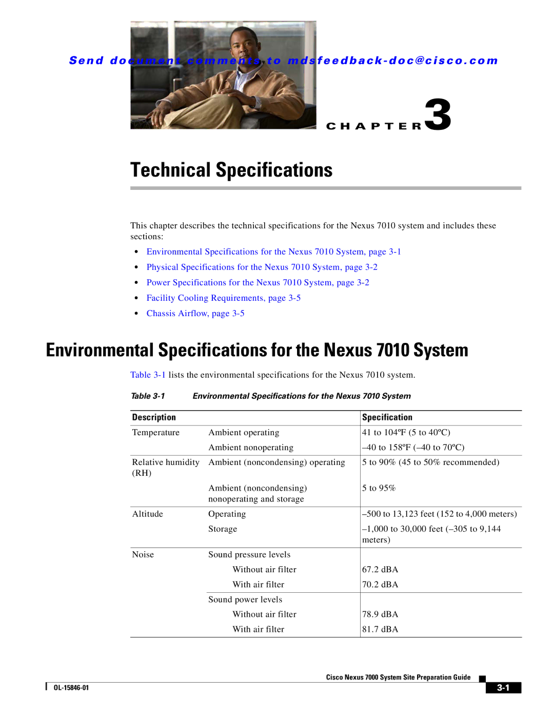 Cisco Systems 7000 manual Technical Specifications, Description Specification 