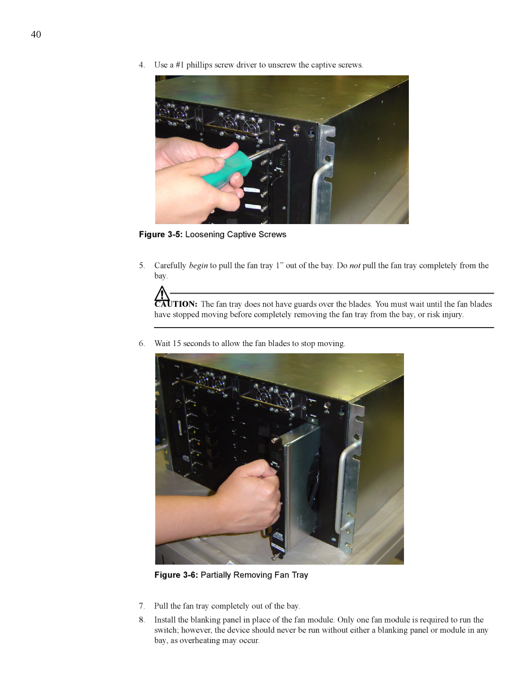 Cisco Systems 7008, 270 manual 5Loosening Captive Screws 