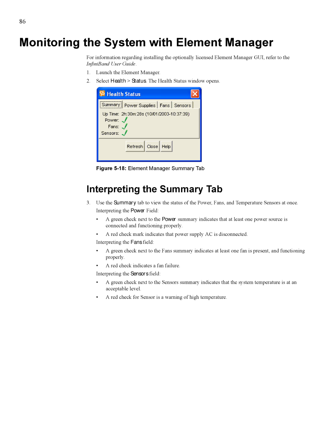 Cisco Systems 7008, 270 manual Monitoring the System with Element Manager, Interpreting the Summary Tab 