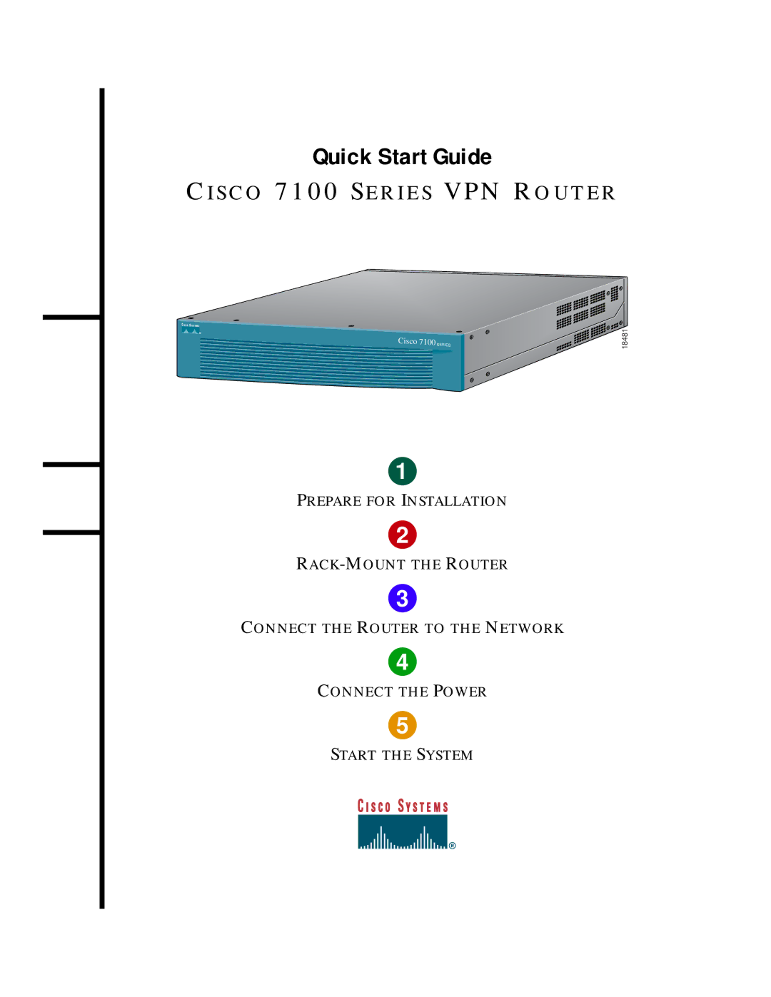 Cisco Systems 7100 Series quick start Quick Start Guide 