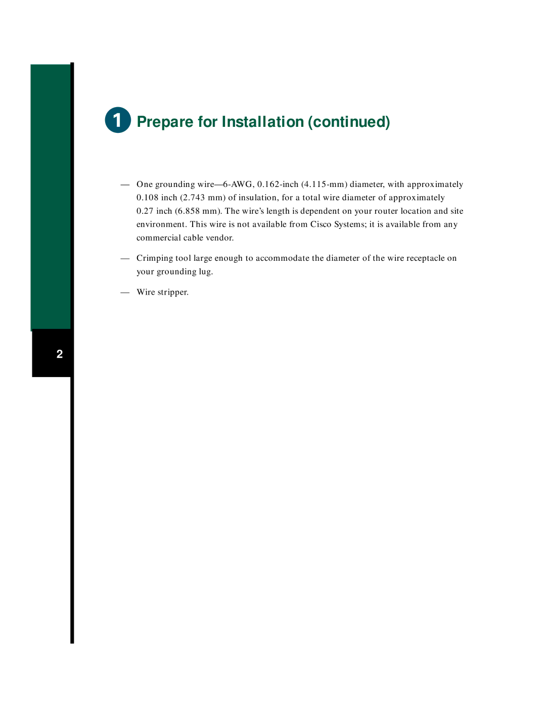 Cisco Systems 7100 Series quick start Prepare for Installation 