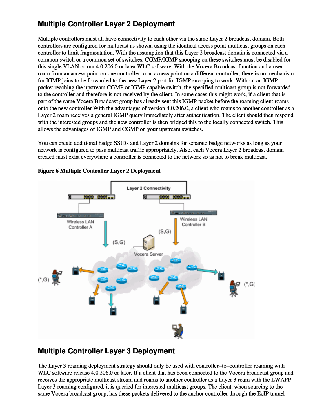Cisco Systems 71642 manual Multiple Controller Layer 2 Deployment, Multiple Controller Layer 3 Deployment 