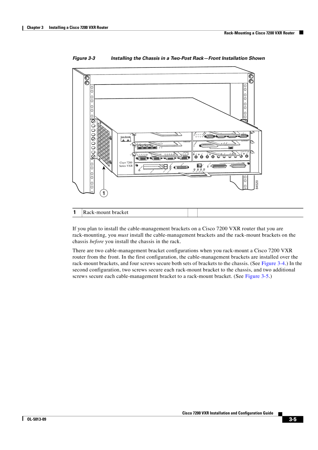 Cisco Systems 7200 VXR manual 84520 