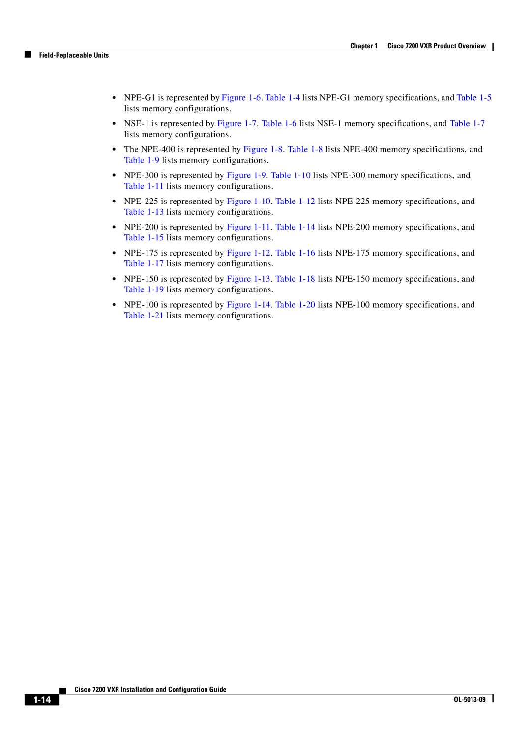 Cisco Systems manual Cisco 7200 VXR Product Overview Field-Replaceable Units 