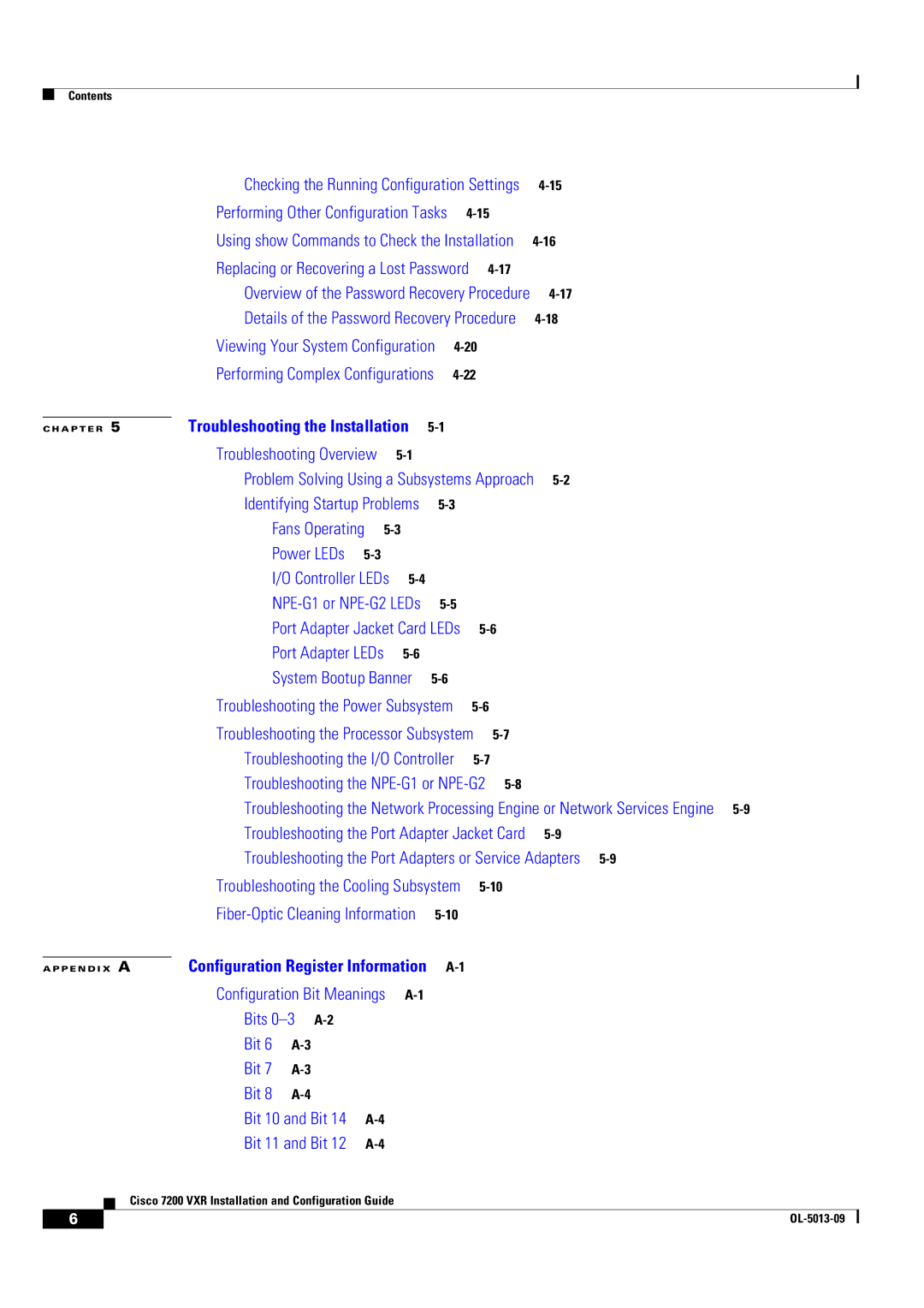 Cisco Systems 7200 VXR manual Problem Solving Using a Subsystems Approach 