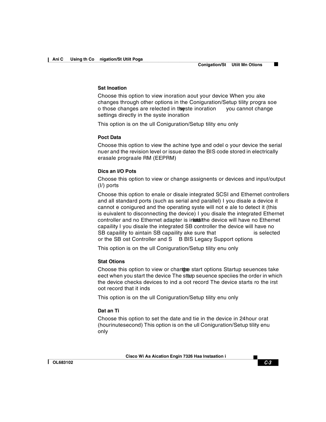 Cisco Systems 7326 manual System Information, Product Data, Devices and I/O Ports, Start Options, Date and Time 