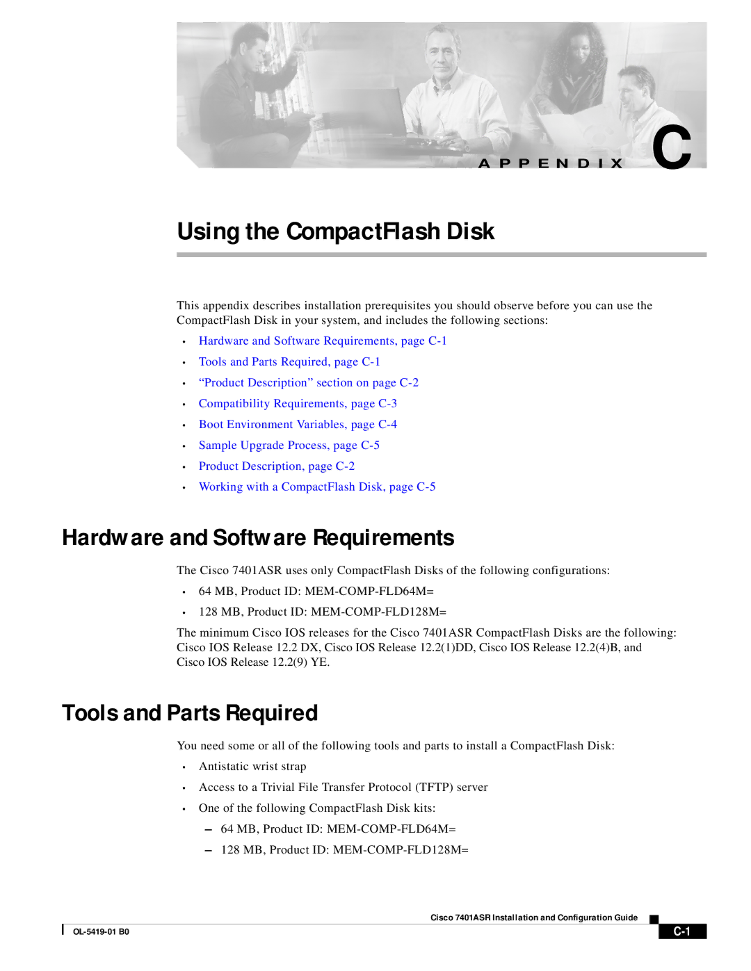 Cisco Systems 7401ASR manual Hardware and Software Requirements, Tools and Parts Required 