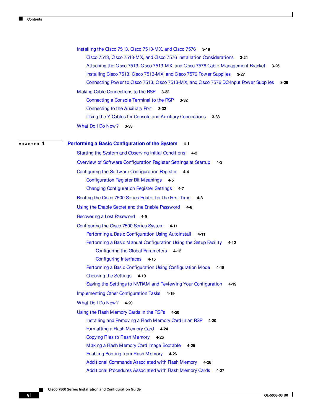 Cisco Systems 7500 Series manual Checking the Settings 