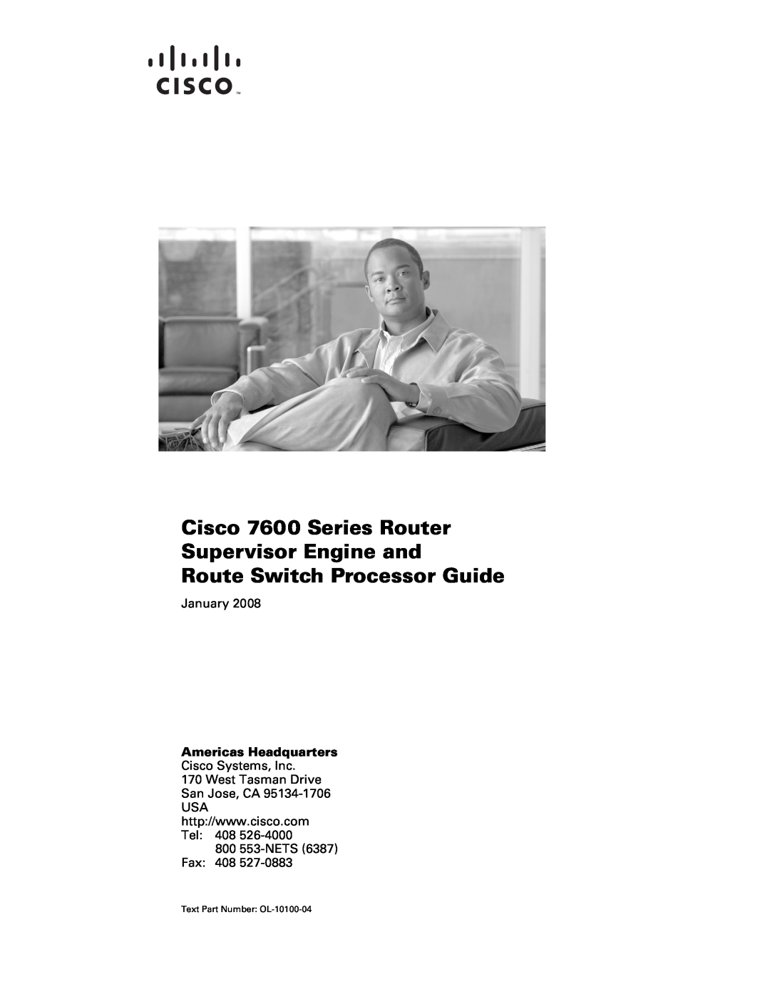 Cisco Systems manual Cisco 7600 Series Router Supervisor Engine and, Route Switch Processor Guide, January 