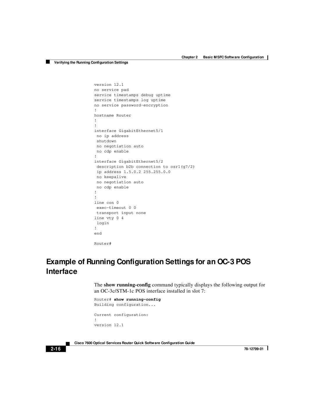 Cisco Systems 7600 manual Hostname Router 