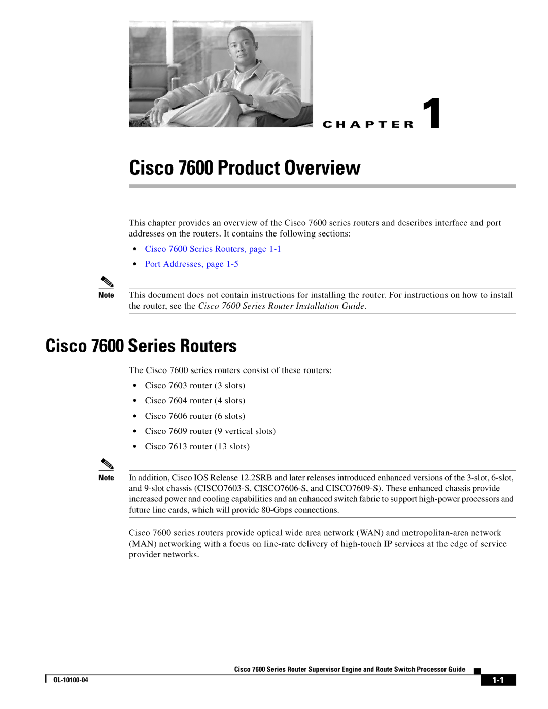 Cisco Systems manual Cisco 7600 Product Overview, Cisco 7600 Series Routers 