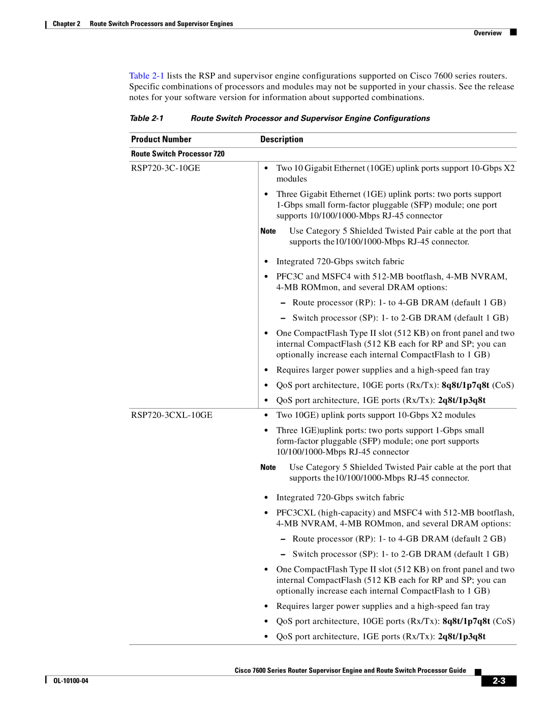 Cisco Systems 7600 manual Product Number Description 