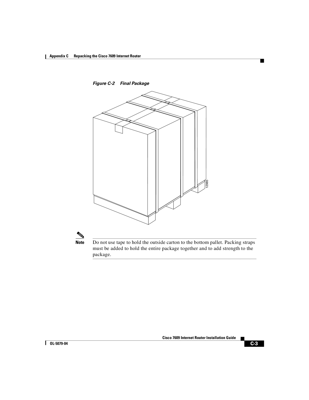 Cisco Systems 7609 manual Figure C-2 Final Package 