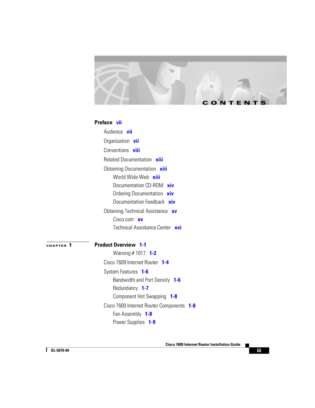 Cisco Systems 7609 manual Preface 