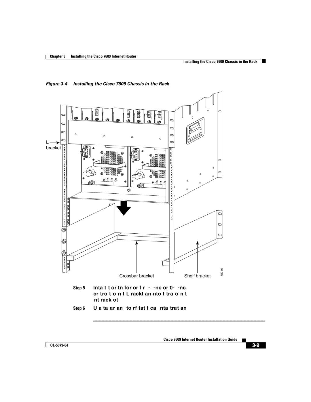 Cisco Systems manual Installing the Cisco 7609 Chassis in the Rack 