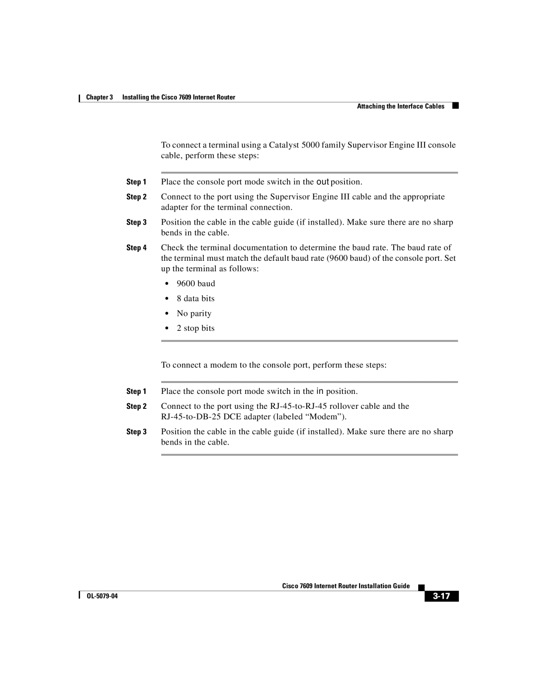 Cisco Systems 7609 manual OL-5079-04 