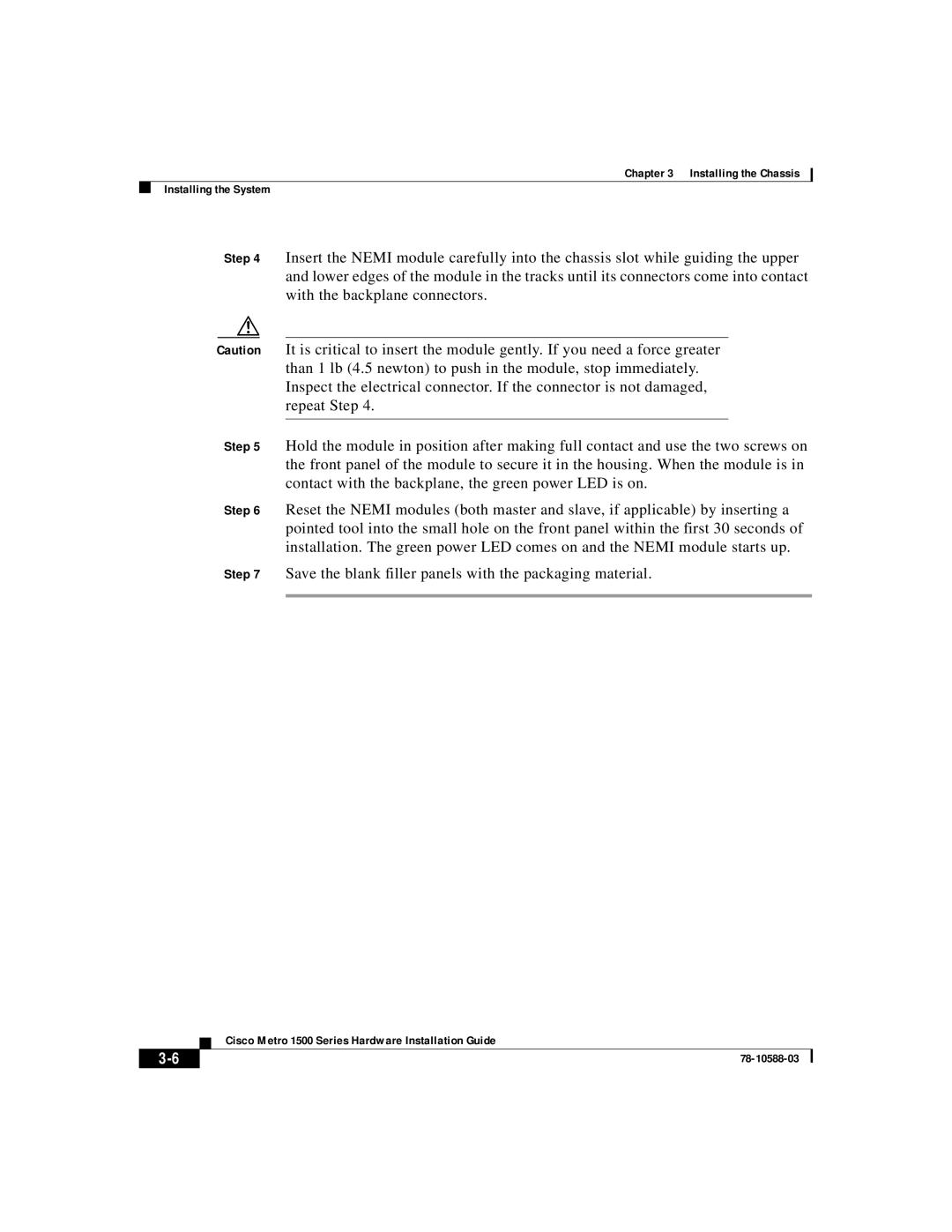 Cisco Systems 78-10588-03 manual Installing the Chassis Installing the System 