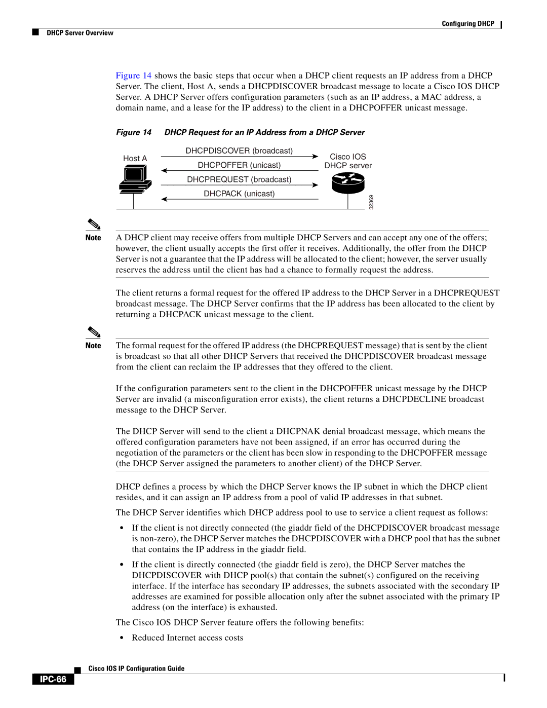 Cisco Systems 78-11741-02 manual IPC-66, Dhcp Request for an IP Address from a Dhcp Server 