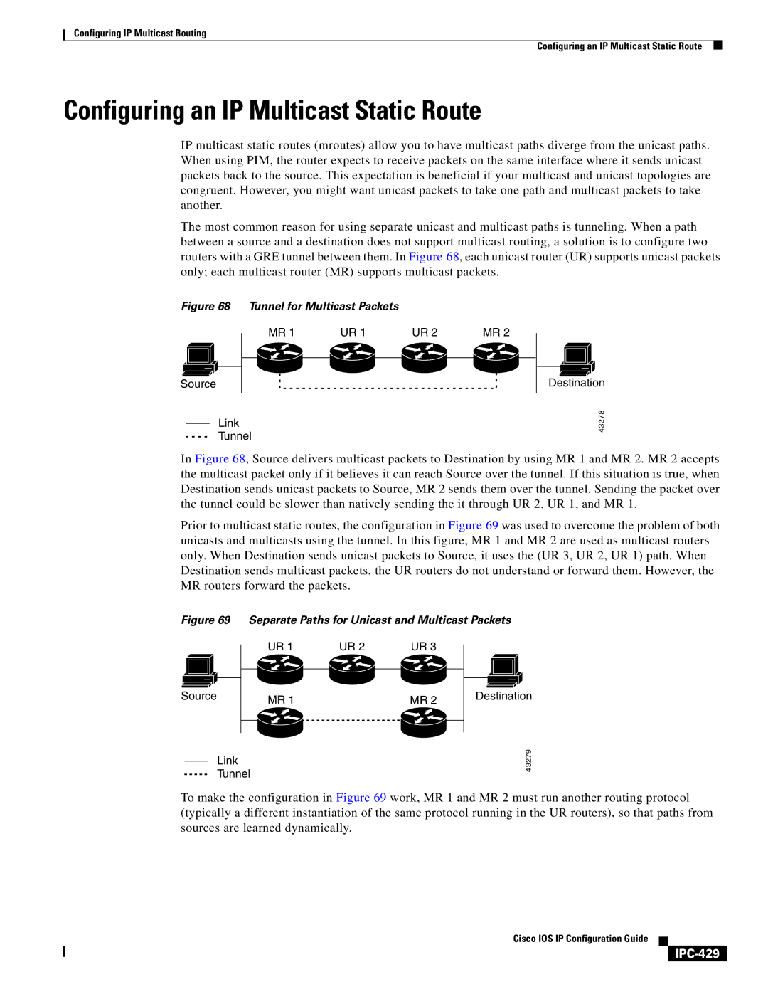 Cisco Systems 78-11741-02 manual Configuring an IP Multicast Static Route, IPC-429 