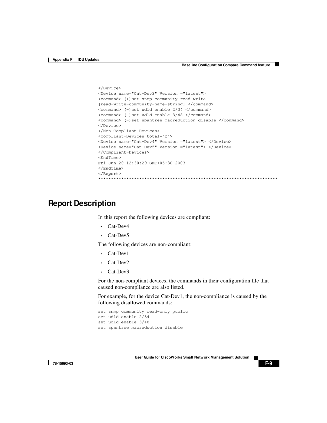 Cisco Systems 78-15693-03 appendix Report Description 