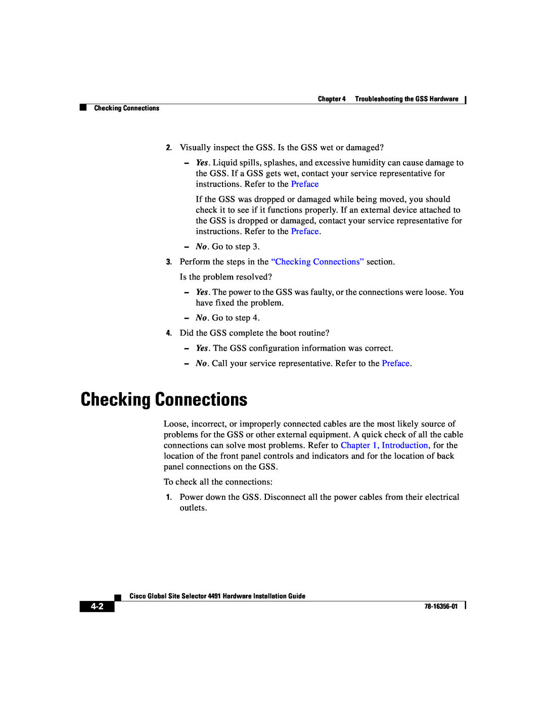 Cisco Systems 78-16356-01 manual Checking Connections 