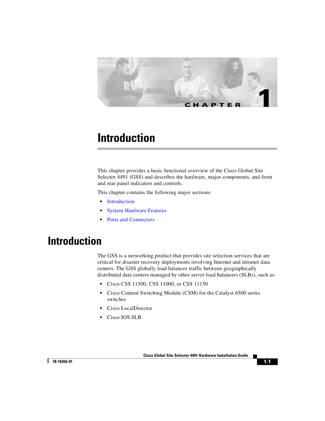 Cisco Systems 78-16356-01 manual Introduction 