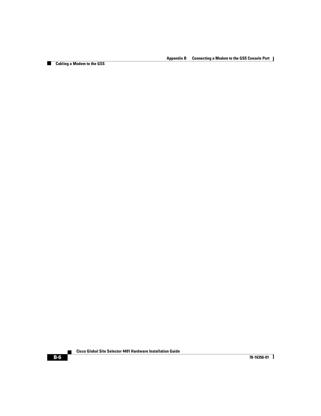 Cisco Systems 78-16356-01 manual 