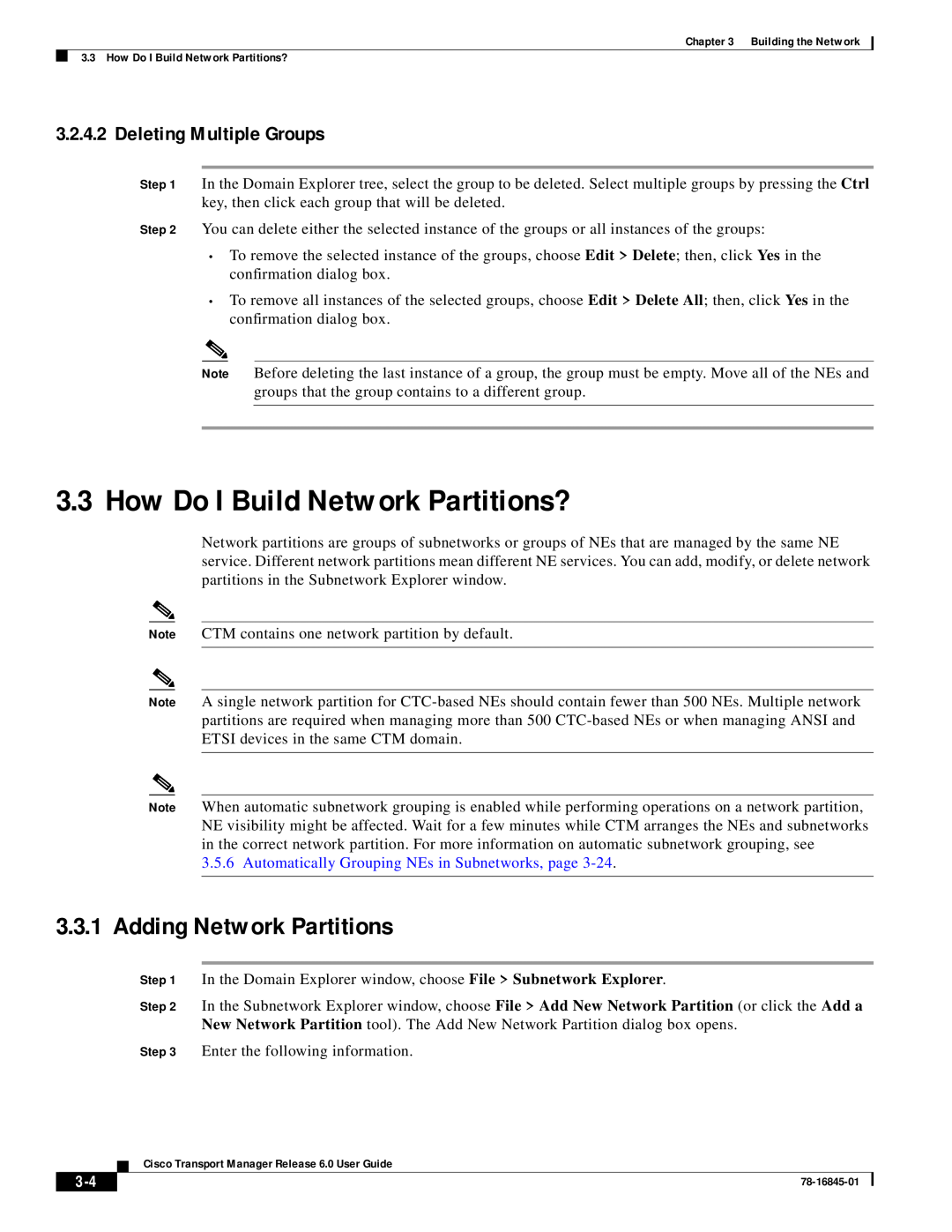 Cisco Systems 78-16845-01 manual How Do I Build Network Partitions?, Adding Network Partitions, Deleting Multiple Groups 
