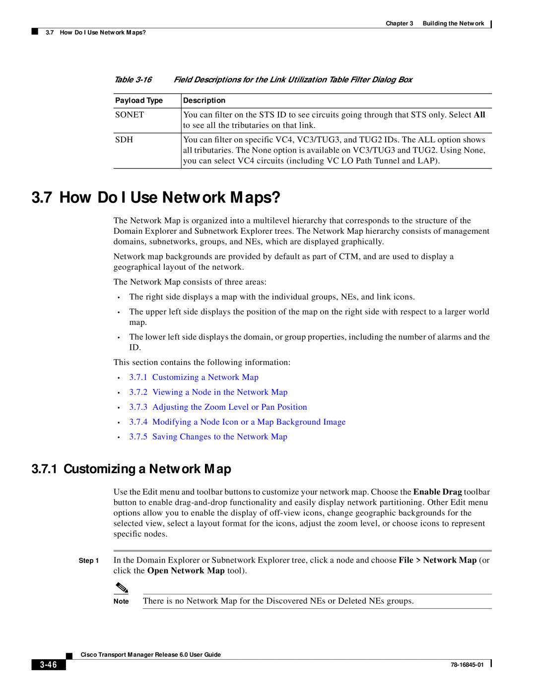 Cisco Systems 78-16845-01 How Do I Use Network Maps?, Customizing a Network Map, Viewing a Node in the Network Map, 3-46 