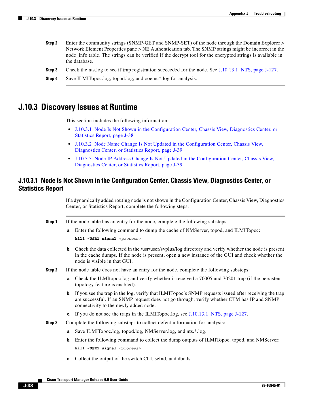 Cisco Systems 78-16845-01 appendix Discovery Issues at Runtime 