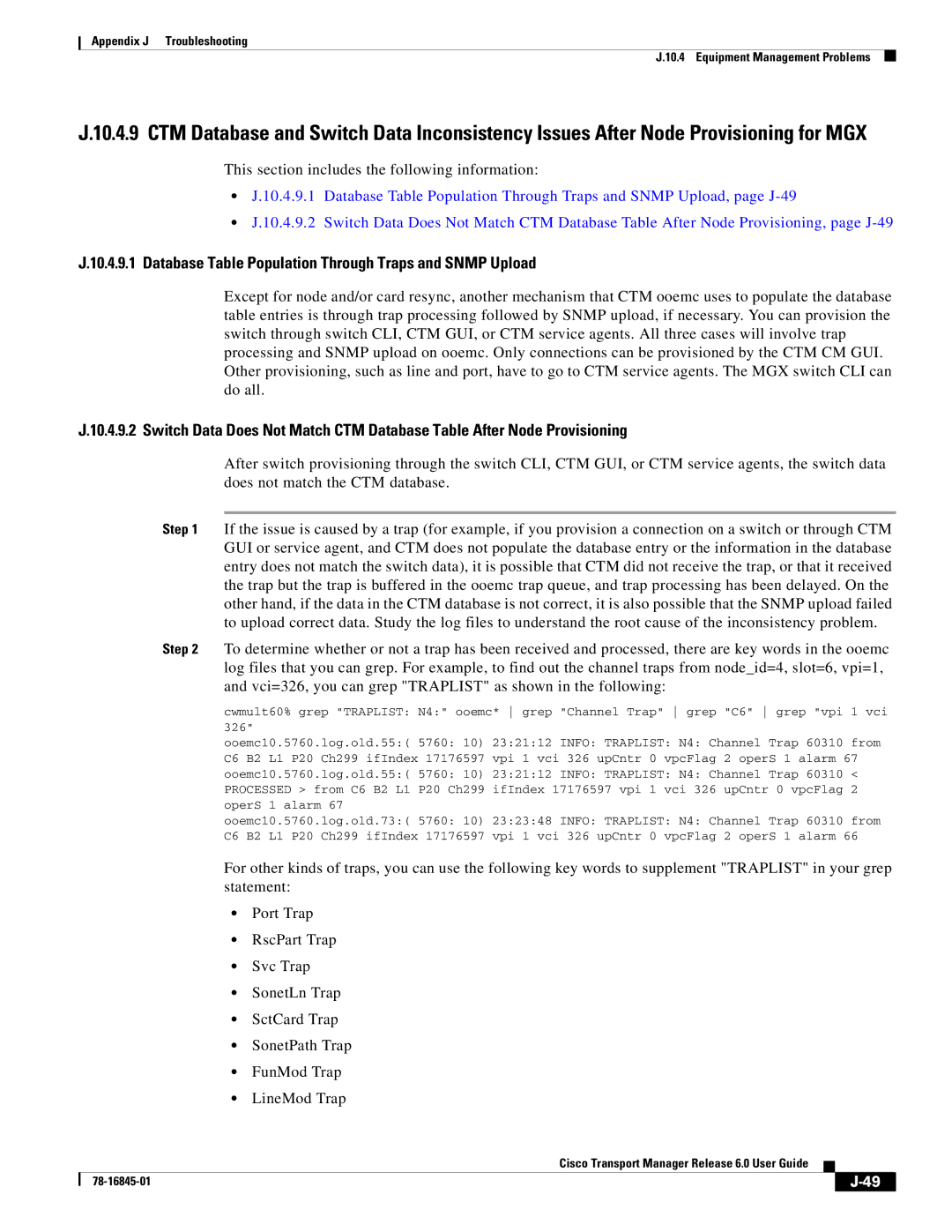 Cisco Systems 78-16845-01 appendix Database Table Population Through Traps and Snmp Upload 