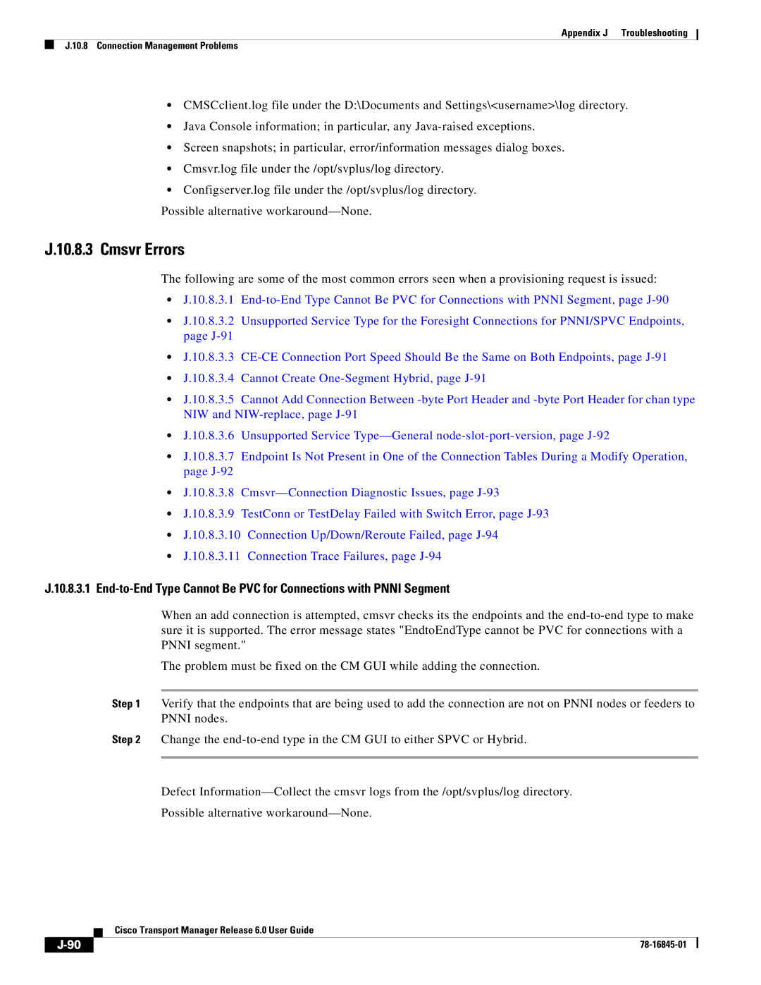 Cisco Systems 78-16845-01 appendix Cmsvr Errors 