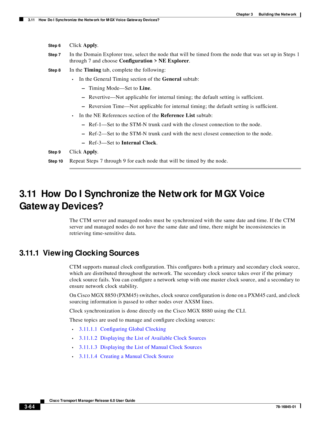 Cisco Systems 78-16845-01 manual Viewing Clocking Sources 