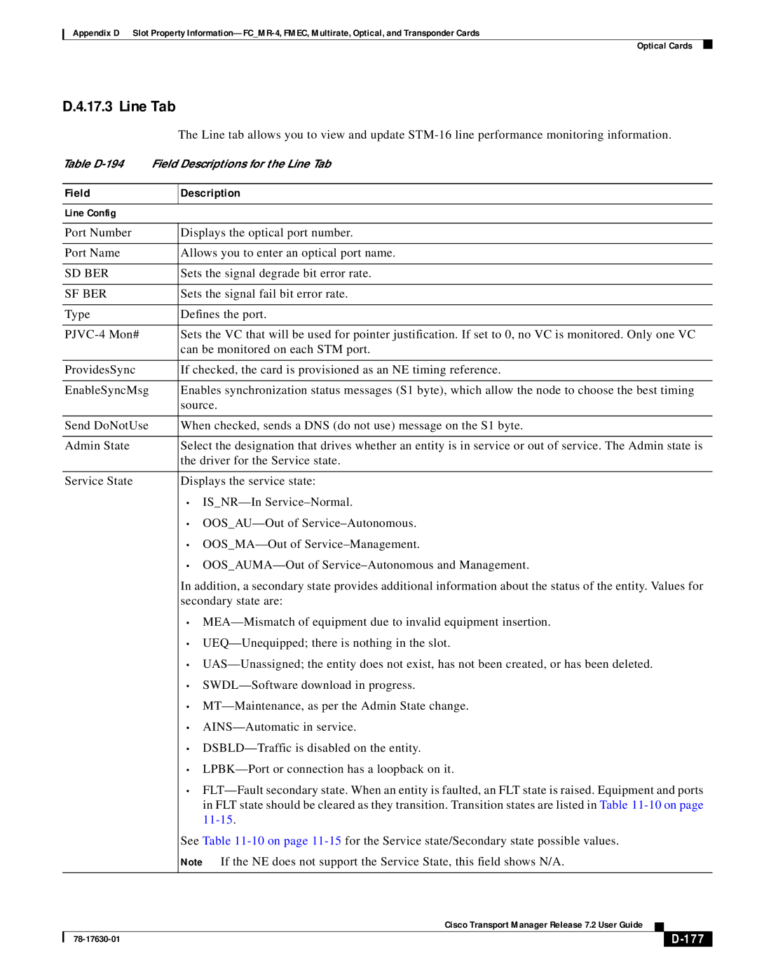 Cisco Systems 78-17630-01 appendix Line Tab, 177 